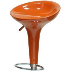Барный стул Barneo N-100 Bomba оранжевый глянец в Перми - perm.mebel24.online | фото 2