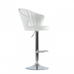 Барный стул Barneo N-31 Лидер Белый глянец в Перми - perm.mebel24.online | фото