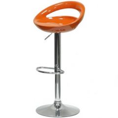 Барный стул Barneo N-6 Disco оранжевый глянец в Перми - perm.mebel24.online | фото
