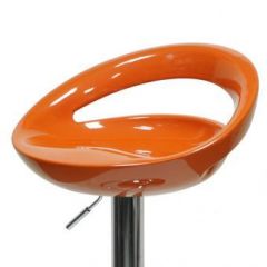 Барный стул Barneo N-6 Disco оранжевый глянец в Перми - perm.mebel24.online | фото 2