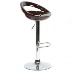 Барный стул Barneo N-6 Disco темно-коричневый глянец в Перми - perm.mebel24.online | фото