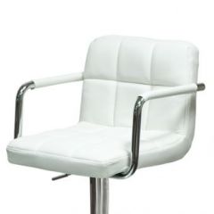 Барный стул Barneo N-69 Kruger Arm Белый в Перми - perm.mebel24.online | фото 2