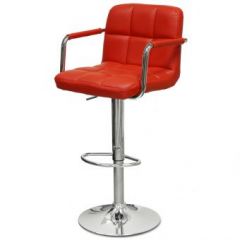 Барный стул Barneo N-69 Kruger Arm Красный в Перми - perm.mebel24.online | фото