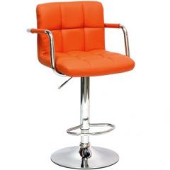 Барный стул Barneo N-69 Kruger Arm Оранжевый в Перми - perm.mebel24.online | фото 1