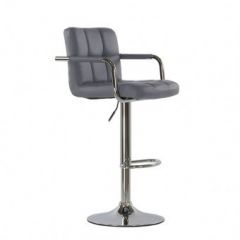 Барный стул Barneo N-69 Kruger Arm Серый в Перми - perm.mebel24.online | фото