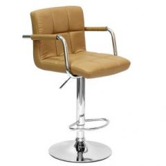 Барный стул Barneo N-69 Kruger Arm Светло-коричневый в Перми - perm.mebel24.online | фото 1
