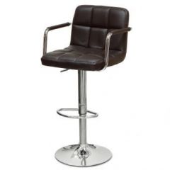 Барный стул Barneo N-69 Kruger Arm Темно-коричневый в Перми - perm.mebel24.online | фото