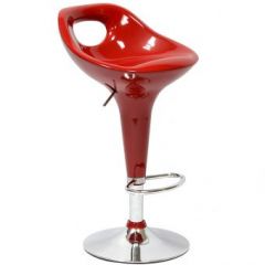 Барный стул Barneo N-7 Malibu красный глянец в Перми - perm.mebel24.online | фото