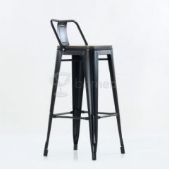 Барный стул N-238 Tolix Wood style Черный в Перми - perm.mebel24.online | фото 5