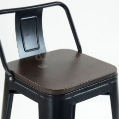 Барный стул N-238 Tolix Wood style Черный в Перми - perm.mebel24.online | фото 3