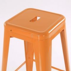 Барный табурет Barneo N-241 Tolix Style (RAL2003 оранжевый) в Перми - perm.mebel24.online | фото 3