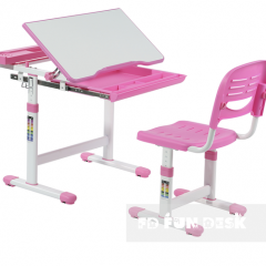 Комплект парта + стул трансформеры Cantare Pink в Перми - perm.mebel24.online | фото