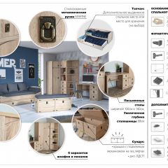 Детская Система Валенсия Стол письменный 1д3ящ Дуб сонома в Перми - perm.mebel24.online | фото 2