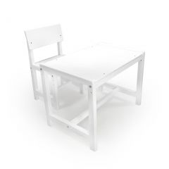 Детский растущий комплект стол и стул Я САМ "Лофт" (Белый, Белый) в Перми - perm.mebel24.online | фото