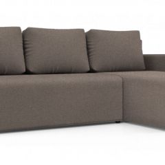 Диван угловой Алиса 3 Bahama ASH - Teos Dark Brown в Перми - perm.mebel24.online | фото