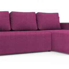 Диван угловой Алиса 3 Shaggy FUCHSIA - TEOS BLACK в Перми - perm.mebel24.online | фото