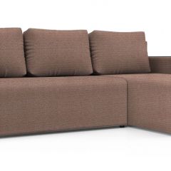 Диван угловой Алиса 3 Shaggy MOCCA - TEOS BLACK в Перми - perm.mebel24.online | фото