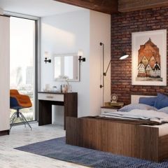 ФИЕСТА Спальный гарнитур (модульная) венге/лоредо в Перми - perm.mebel24.online | фото