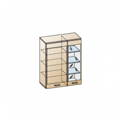 Гостиная Камелия Композиция 1 (Гикори Джексон темный) в Перми - perm.mebel24.online | фото 9