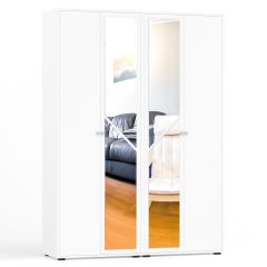Камелия Шкаф 4-х створчатый, цвет белый, ШхГхВ 160х48х220 см., универсальная сборка, можно использовать как два отдельных шкафа в Перми - perm.mebel24.online | фото