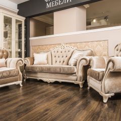 Комплект мягкой мебели Патрисия (серый глянец) в Перми - perm.mebel24.online | фото 1