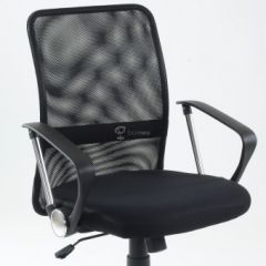 Кресло Barneo K-147 для персонала (черная ткань и сетка) в Перми - perm.mebel24.online | фото 6