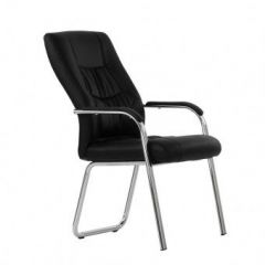 Кресло Barneo K-15 для посетителей и переговорных (черный) в Перми - perm.mebel24.online | фото