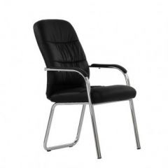 Кресло Barneo K-16 для посетителей и переговорных (черный) в Перми - perm.mebel24.online | фото