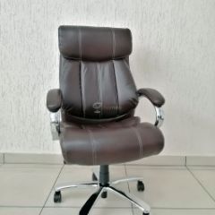Кресло Barneo K-303 для руководителя (коричневая экокожа) в Перми - perm.mebel24.online | фото 1