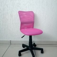 Кресло Barneo K-401 детское (розовая ткань/сетка) в Перми - perm.mebel24.online | фото