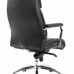 Кресло BRABIX PREMIUM "Phaeton EX-502" (кожа с компаньоном, хром, черное) 530882 в Перми - perm.mebel24.online | фото 4