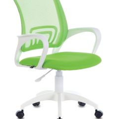 Кресло BRABIX "Fly MG-396W", пластик белый, сетка, салатовое, 532403 в Перми - perm.mebel24.online | фото