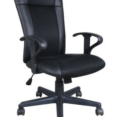 Кресло BRABIX "Optima MG-370" (экокожа/ткань, черное) 531580 в Перми - perm.mebel24.online | фото 1