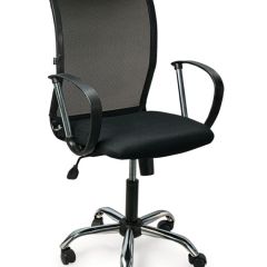 Кресло BRABIX "Spring MG-308" (хром, ткань черная) 531403 в Перми - perm.mebel24.online | фото 1