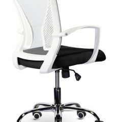 Кресло BRABIX "Wings MG-306" (пластик белый, хром, сетка, серое/черное) 532010 в Перми - perm.mebel24.online | фото 4