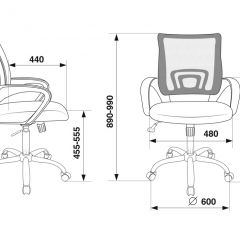 Кресло Бюрократ CH-695N/SL/SD/TW-11 салатовый TW-03A черный TW-11 в Перми - perm.mebel24.online | фото 4