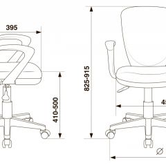 Кресло детское Бюрократ KD-W10AXSN/26-25 серый в Перми - perm.mebel24.online | фото 4