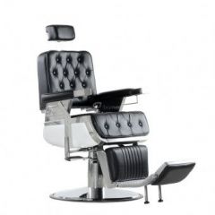 Кресло для барбершопа Barneo 31836E откидная спинка черное в Перми - perm.mebel24.online | фото