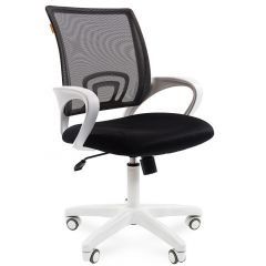 Кресло для оператора CHAIRMAN 696 white (ткань TW-11/сетка TW-01) в Перми - perm.mebel24.online | фото
