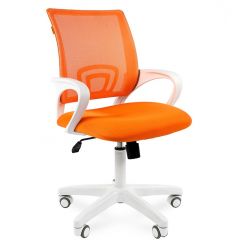 Кресло для оператора CHAIRMAN 696 white (ткань TW-16/сетка TW-66) в Перми - perm.mebel24.online | фото