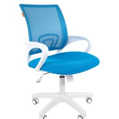 Кресло для оператора CHAIRMAN 696 white (ткань TW-43/сетка TW-34) в Перми - perm.mebel24.online | фото