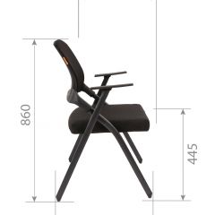 Кресло для посетителей CHAIRMAN NEXX (ткань стандарт черный/сетка DW-01) в Перми - perm.mebel24.online | фото 7