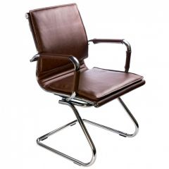 Кресло для посетителя Бюрократ CH-993-Low-V/Brown коричневый в Перми - perm.mebel24.online | фото 1