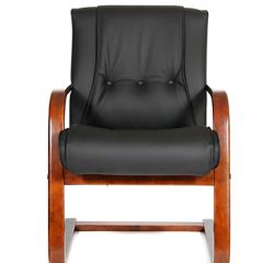 Кресло для посетителя CHAIRMAN  653 V (Кожа) Черное в Перми - perm.mebel24.online | фото 2
