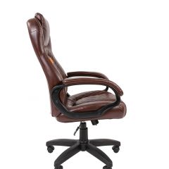 Кресло для руководителя  CHAIRMAN 432 (Экокожа коричневая) в Перми - perm.mebel24.online | фото 3