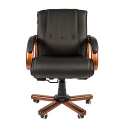 Кресло для руководителя CHAIRMAN  653 М (Кожа) Черное в Перми - perm.mebel24.online | фото 2