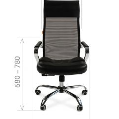 Кресло для руководителя CHAIRMAN 700 (Сетка) Черное в Перми - perm.mebel24.online | фото 4