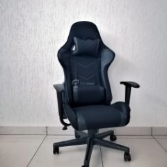 Кресло геймерское Barneo K-50 (черная сетка черные вставки) в Перми - perm.mebel24.online | фото