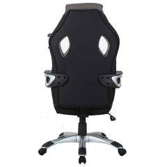 Кресло компьютерное BRABIX Techno GM-002 (ткань) черное/серое, вставки белые (531815) в Перми - perm.mebel24.online | фото 6