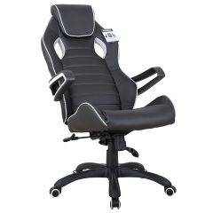 Кресло компьютерное BRABIX Techno Pro GM-003 (экокожа черное/серое, вставки серые) 531814 в Перми - perm.mebel24.online | фото 4